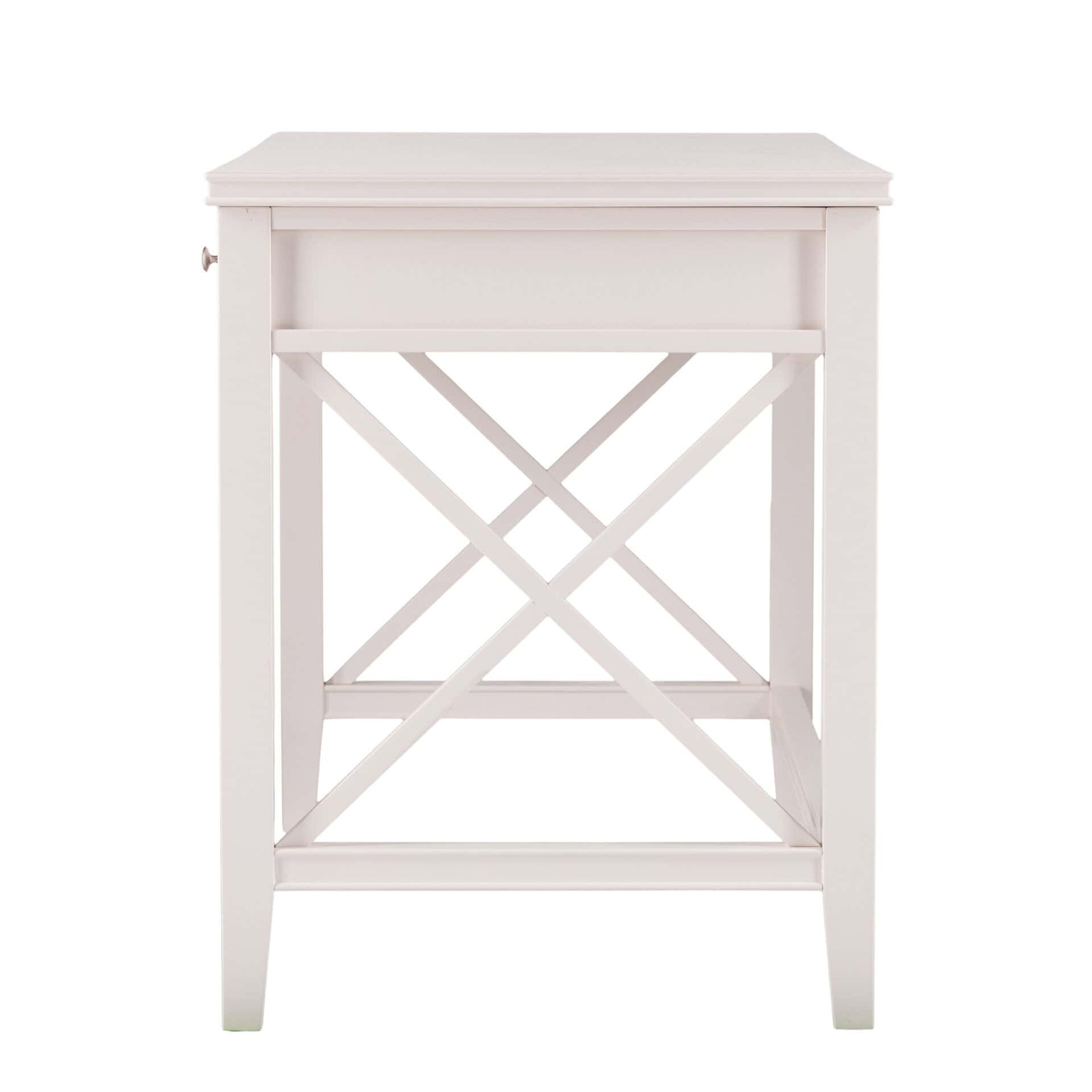 White Poplar Solid Wood Writing Desk With Three Drawers 4 White Poplar Solid Wood Writing Desk With Three Drawers - Image 4