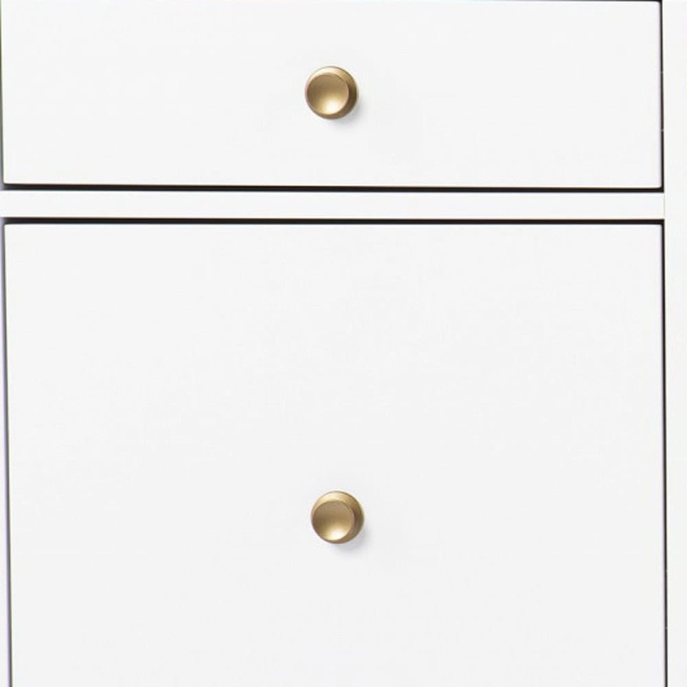 White Writing Desk With Four Drawers and Classic Design 7 White Writing Desk With Four Drawers and Classic Design - Image 7