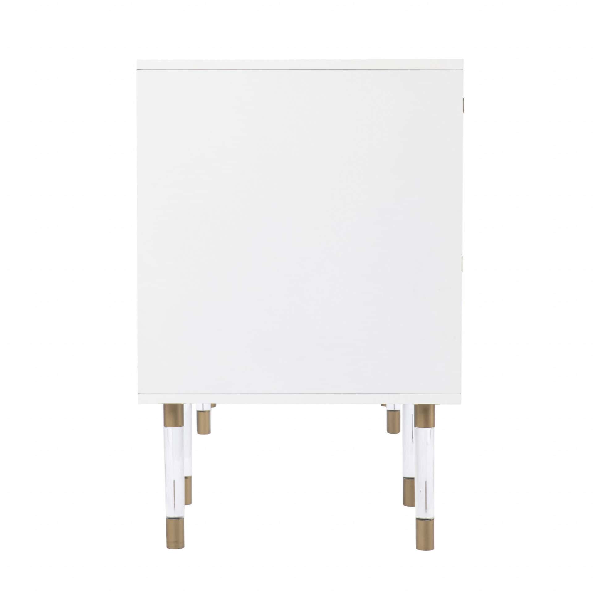 White Writing Desk With Four Drawers and Classic Design 3 White Writing Desk With Four Drawers and Classic Design - Image 3