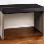 Black and Brown Rectangular Writing Desk with Sled Base Design 10 Black and Brown Rectangular Writing Desk with Sled Base Design