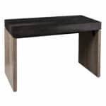 Black and Brown Rectangular Writing Desk with Sled Base Design 12 Black and Brown Rectangular Writing Desk with Sled Base Design