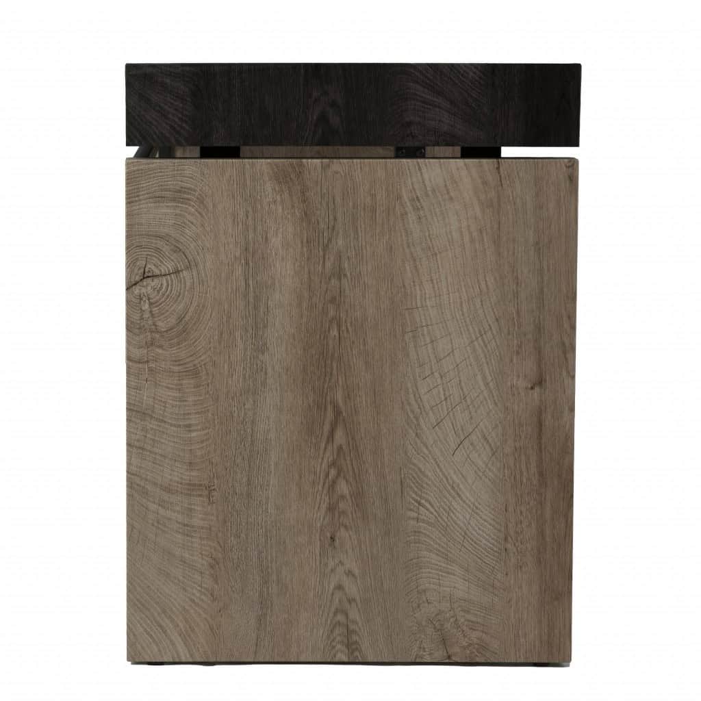 Black and Brown Rectangular Writing Desk with Sled Base Design 4 Black and Brown Rectangular Writing Desk with Sled Base Design - Image 4