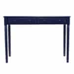 Navy Blue Cottage Style Writing Desk with Storage Drawers