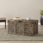 33 Inch Brown Rattan Wicker Metal Lift Top Coffee Table 18 33 Inch Brown Rattan Wicker Metal Lift Top Coffee Table