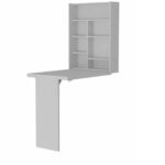 White Wall Mounted Writing Desk for Living Room or Office 8 White Wall Mounted Writing Desk for Living Room or Office