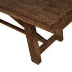 Farmhouse Acacia Dining Table Medium Brown with Removable Leaf 10 Farmhouse Acacia Dining Table Medium Brown with Removable Leaf