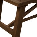 Farmhouse Acacia Dining Table Medium Brown with Removable Leaf 11 Farmhouse Acacia Dining Table Medium Brown with Removable Leaf