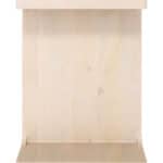 Natural Mango Wood Side Table with Rectangular Top and Rubber Feet 12 Natural Mango Wood Side Table with Rectangular Top and Rubber Feet