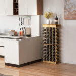 Modular Pine Wood Wine Rack Holds 40 Bottles 9 Modular Pine Wood Wine Rack Holds 40 Bottles