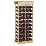 Modular Pine Wood Wine Rack Holds 40 Bottles 11 Modular Pine Wood Wine Rack Holds 40 Bottles