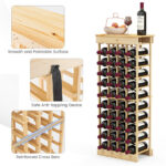 Modular Pine Wood Wine Rack Holds 40 Bottles 14 Modular Pine Wood Wine Rack Holds 40 Bottles
