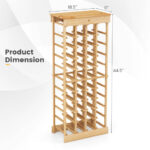 Modular Pine Wood Wine Rack Holds 40 Bottles 12 Modular Pine Wood Wine Rack Holds 40 Bottles