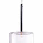 Adjustable Chrome Stem Cylinder Pendant Light with UL Listing
