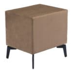 Modern Brown Side Table with Two Drawers and Steel Frame 16 Modern Brown Side Table with Two Drawers and Steel Frame