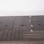 Gray Wicker Outdoor Gas Fire Pit Table with Ice Bucket