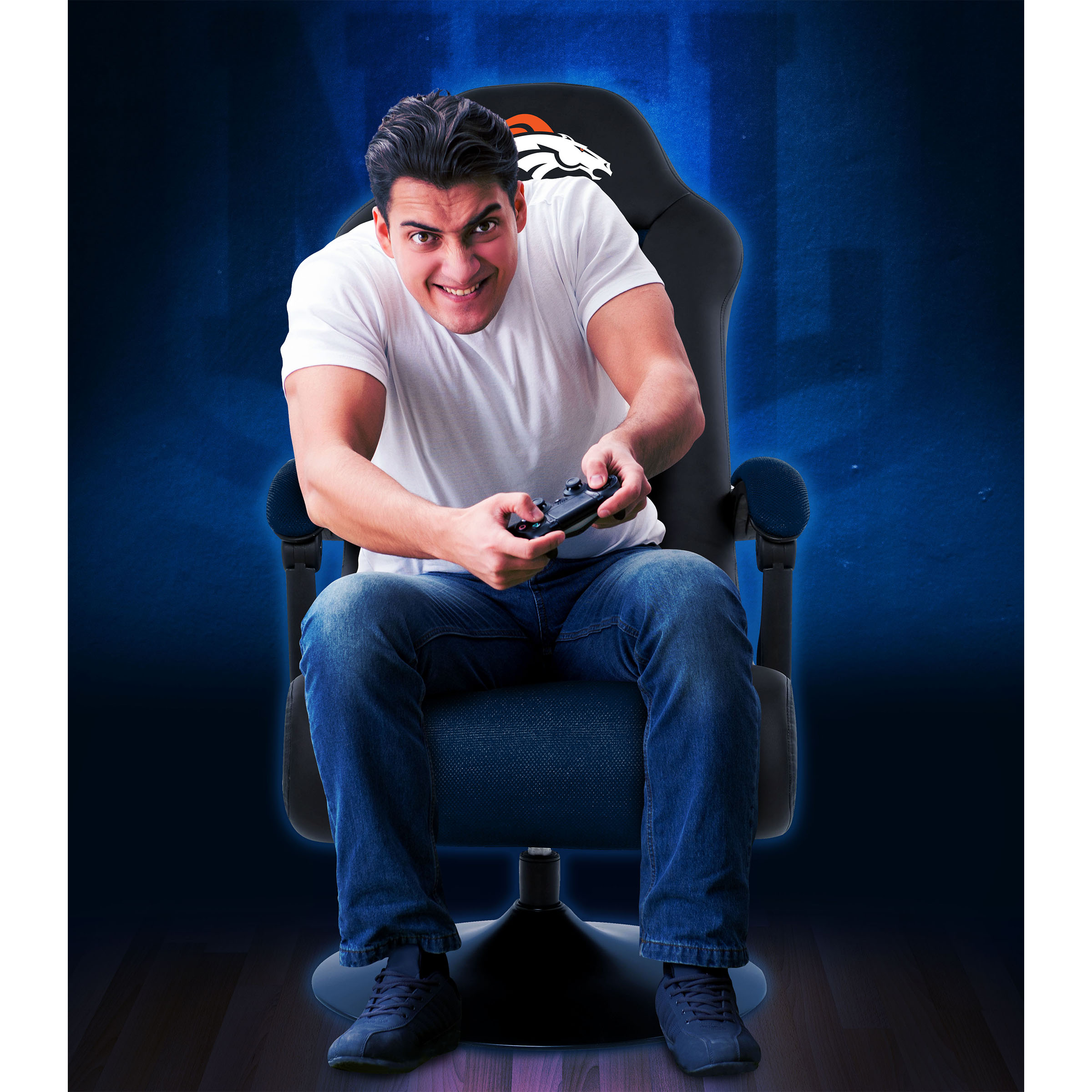 denver broncos bluetooth gaming chair