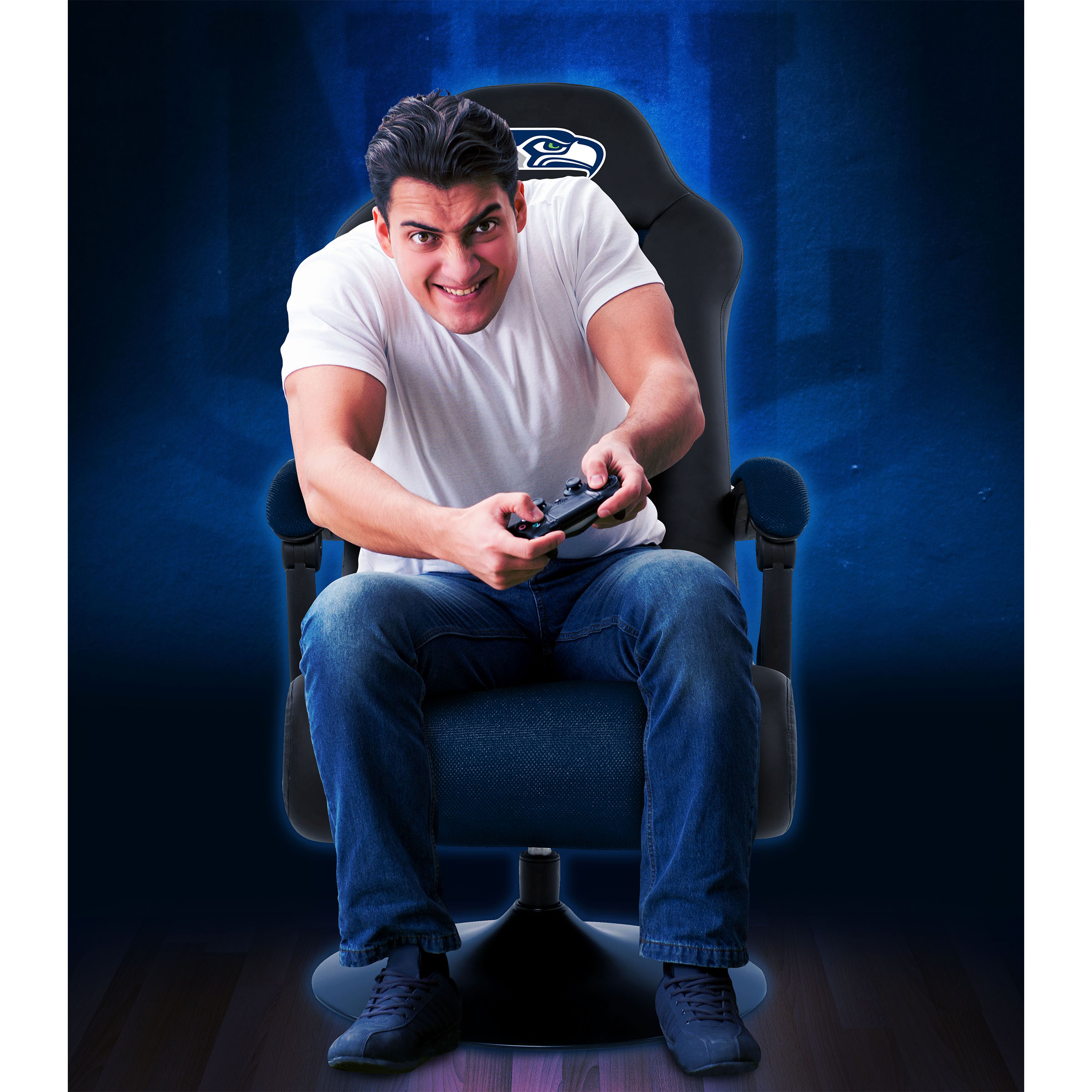 seattle seahawks bluetooth swivel gaming chair