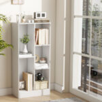 5-Cube Floor Bookcase with Anti-Tipping Kits and Storage