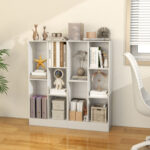 5-Cube Floor Bookcase with Anti-Tipping Kits and Storage