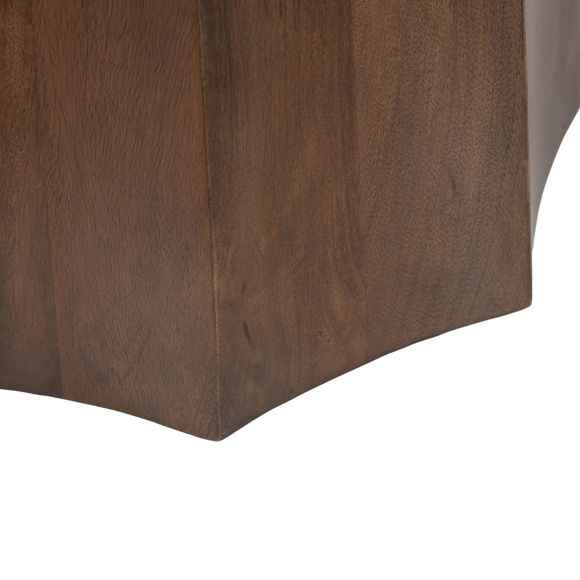 Marble Top Black and Brown Acacia Wood Accent Table 5 Marble Top Black and Brown Acacia Wood Accent Table - Image 5