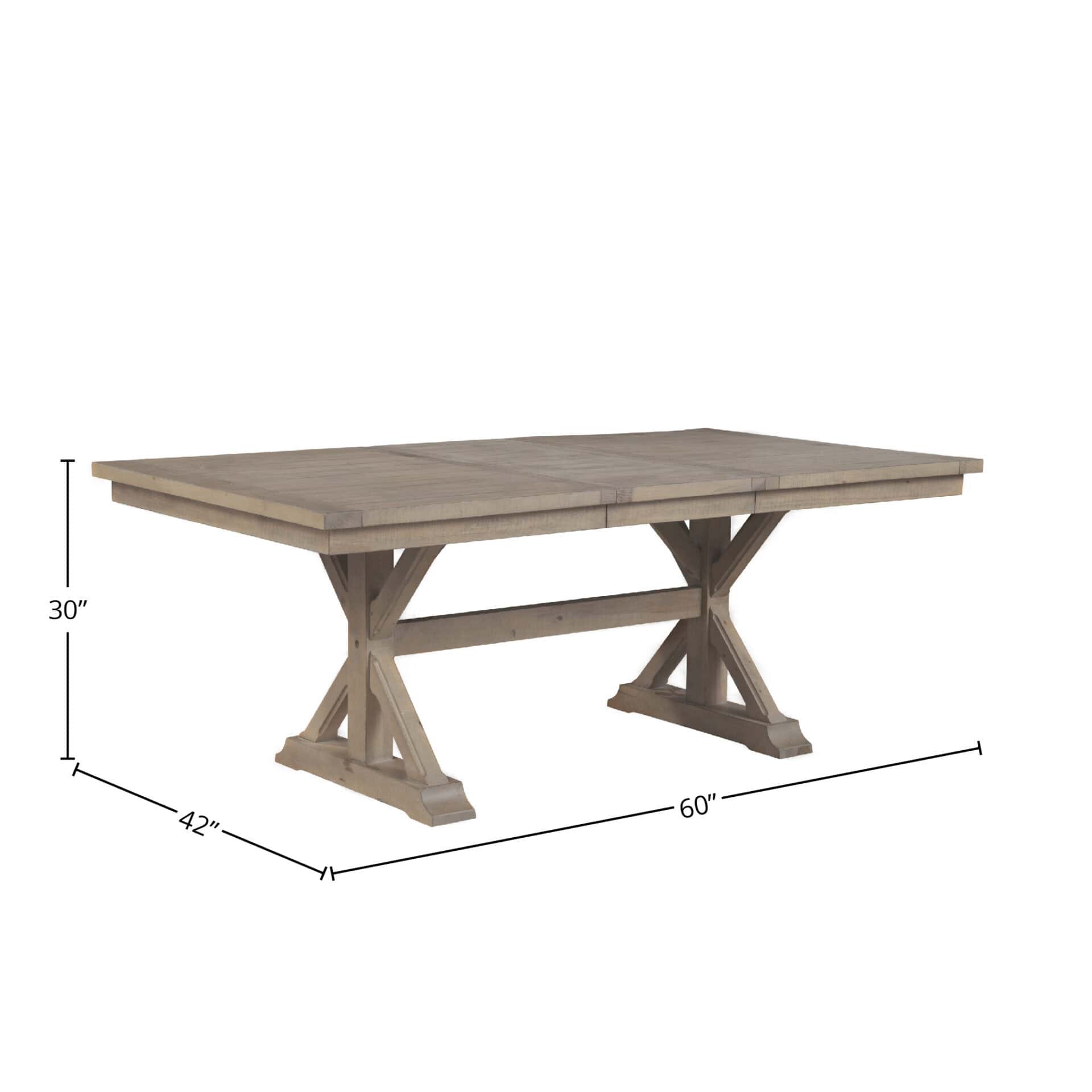 Natural Solid Pine Farmhouse Extension Dining Table, Rustic Finish 7 Natural Solid Pine Farmhouse Extension Dining Table, Rustic Finish - Image 7