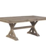Natural Solid Pine Farmhouse Extension Dining Table, Rustic Finish 8 Natural Solid Pine Farmhouse Extension Dining Table, Rustic Finish