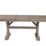Natural Solid Pine Farmhouse Extension Dining Table, Rustic Finish 9 Natural Solid Pine Farmhouse Extension Dining Table, Rustic Finish