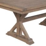 Natural Solid Pine Farmhouse Extension Dining Table, Rustic Finish 10 Natural Solid Pine Farmhouse Extension Dining Table, Rustic Finish