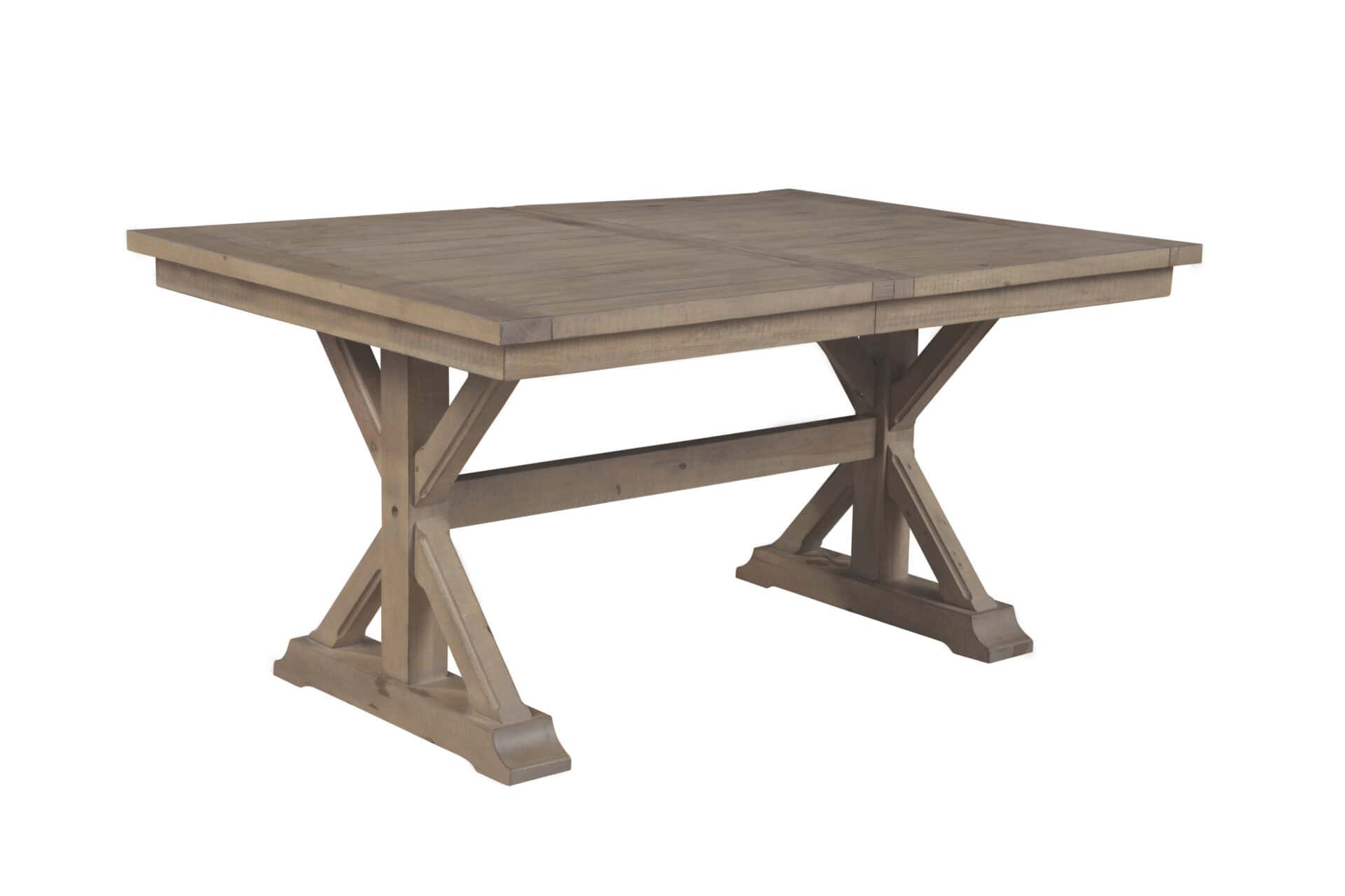 Natural Solid Pine Farmhouse Extension Dining Table, Rustic Finish 4 Natural Solid Pine Farmhouse Extension Dining Table, Rustic Finish - Image 4