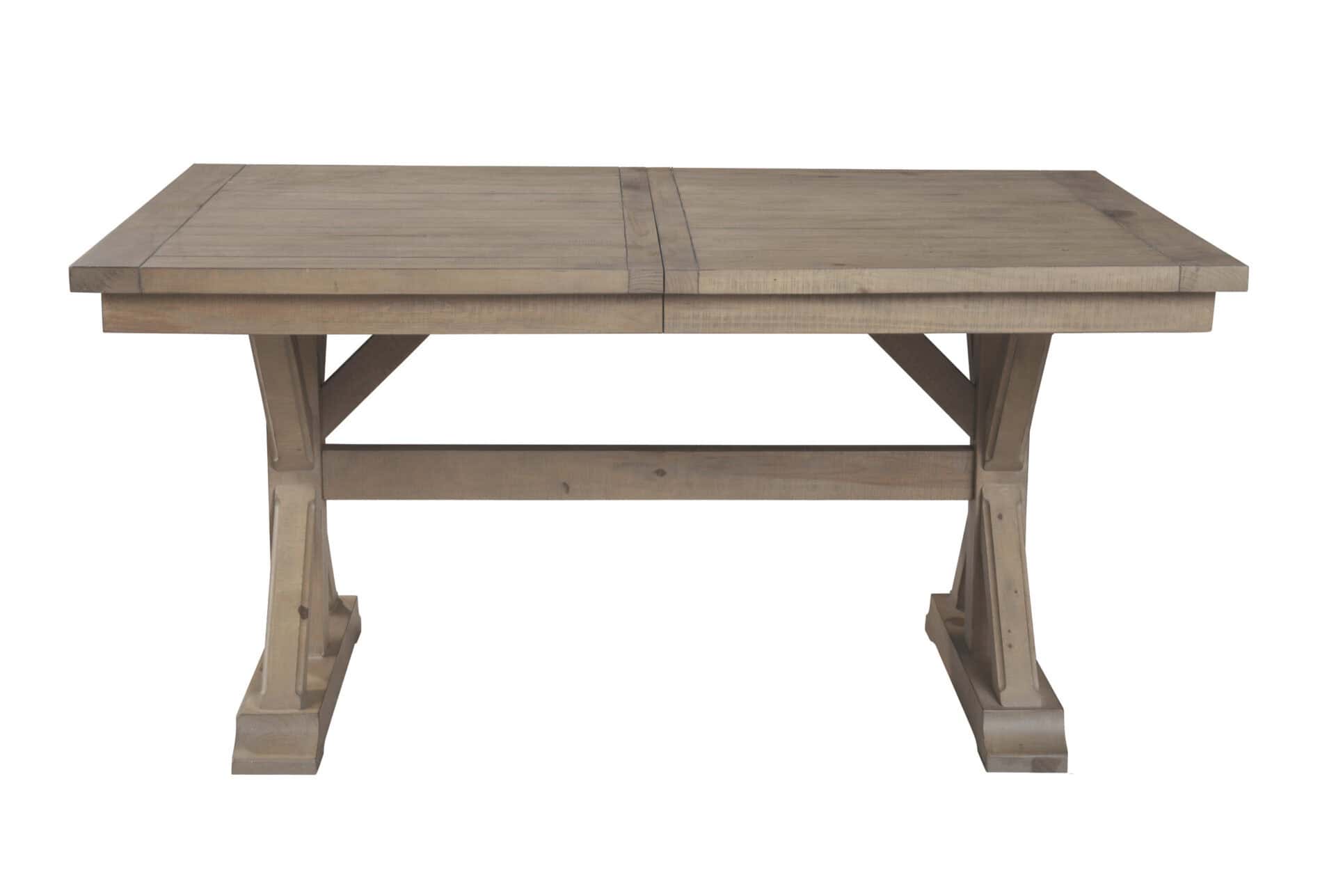 Natural Solid Pine Farmhouse Extension Dining Table, Rustic Finish 5 Natural Solid Pine Farmhouse Extension Dining Table, Rustic Finish - Image 5
