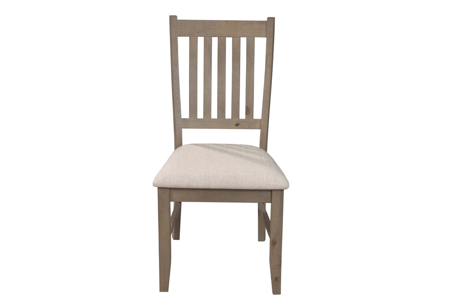 Farmhouse Solid Pine Natural Side Chairs with Beige Cushions (Set of 2) 6 Farmhouse Solid Pine Natural Side Chairs with Beige Cushions (Set of 2)