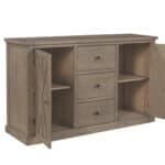 Natural Solid Pine Farmhouse Sideboard with Cabinets and Drawers 9 Natural Solid Pine Farmhouse Sideboard with Cabinets and Drawers