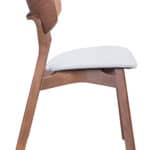 Retro Modern Walnut Dining Chair with Gray Cushion (Set of 2) 10 Retro Modern Walnut Dining Chair with Gray Cushion (Set of 2)