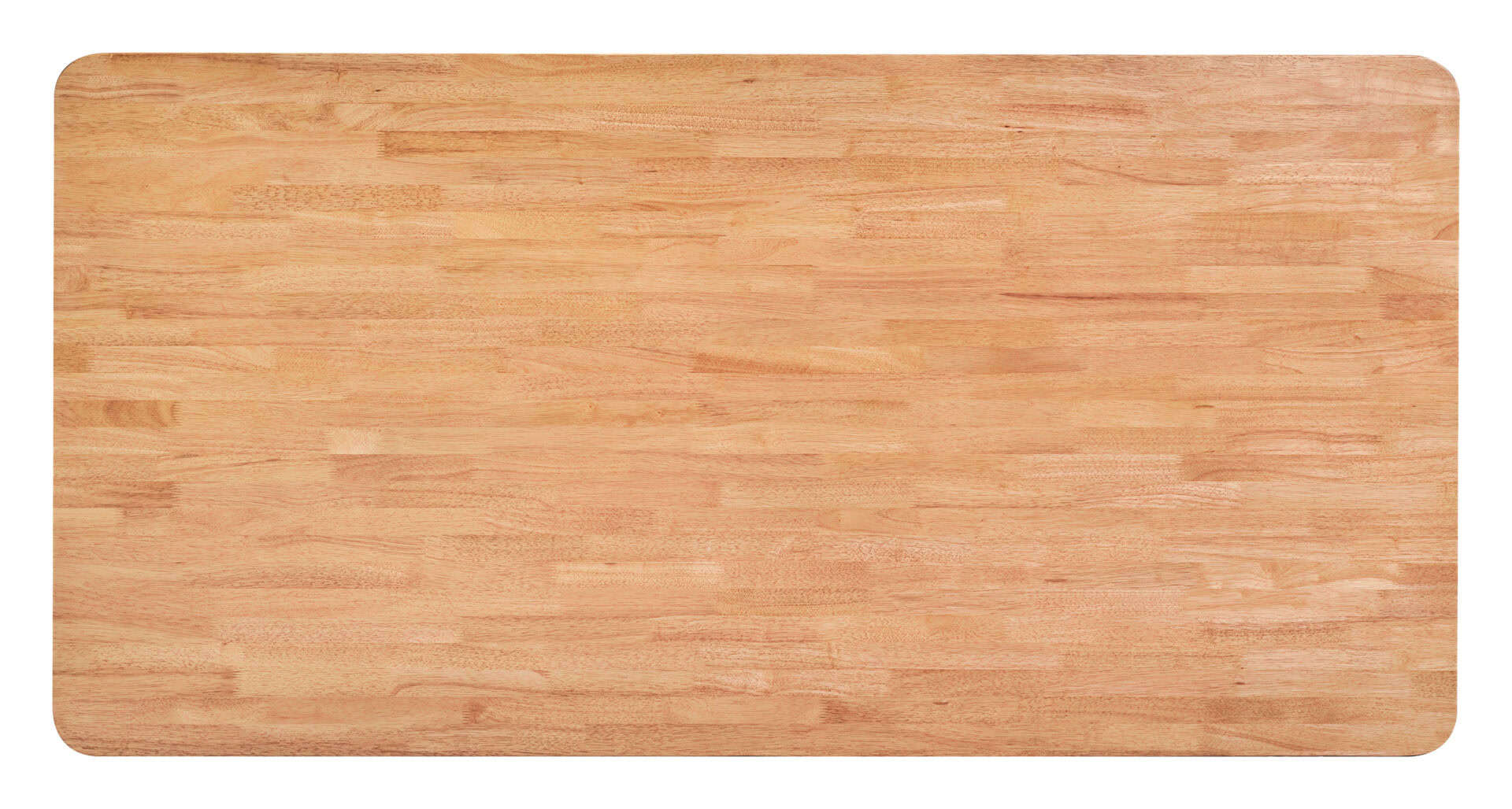 Natural Rubber Wood Dining Table for 6 with Veneer Top 7 Natural Rubber Wood Dining Table for 6 with Veneer Top - Image 7