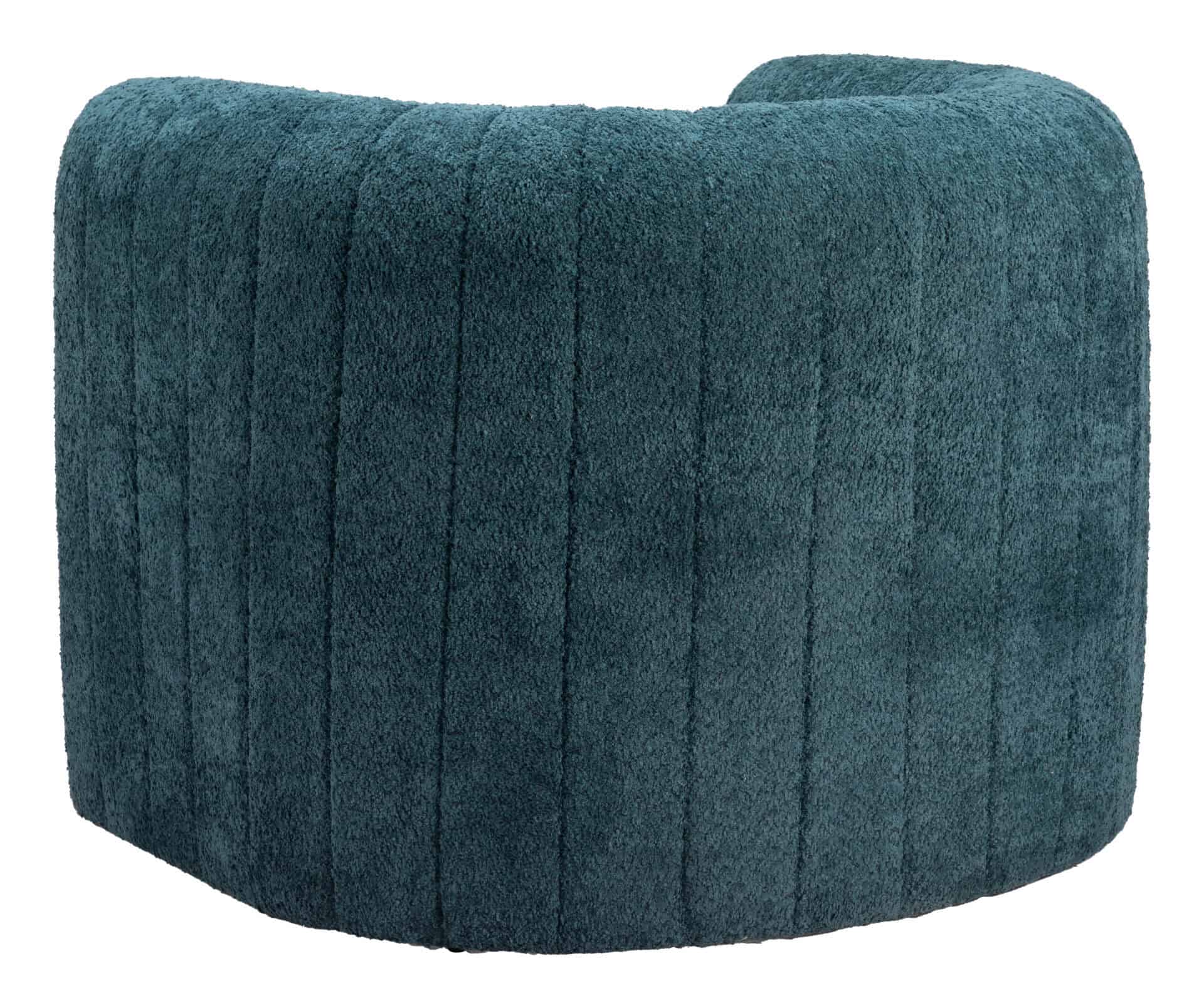 Aquamarine Sherpa Accent Chair with Tufted Upholstery and Armrests 5 Aquamarine Sherpa Accent Chair with Tufted Upholstery and Armrests - Image 5