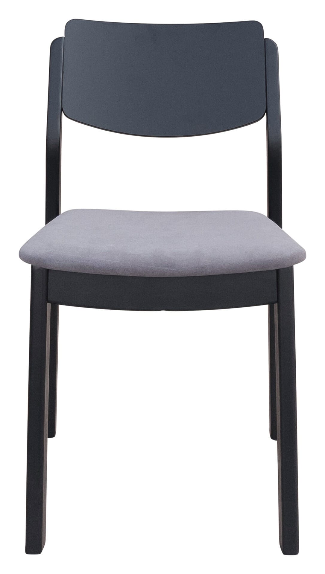 Mid-Century Modern Gray and Black Dining Chairs (Set of 2) 5 Mid-Century Modern Gray and Black Dining Chairs (Set of 2) - Image 5