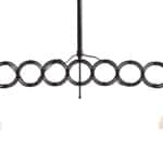 1950s Italian-Inspired Black Ceiling Lamp for Home (Adjustable) 6 1950s Italian-Inspired Black Ceiling Lamp for Home (Adjustable)