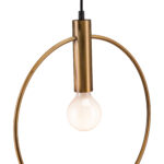 Gold-Plated Modern Ceiling Lamp with Adjustable Cord 9 Gold-Plated Modern Ceiling Lamp with Adjustable Cord
