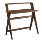 Espresso Wood Writing Desk with Rubberwood Base for Home Offices 8 Espresso Wood Writing Desk with Rubberwood Base for Home Offices