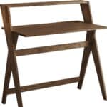 Espresso Wood Writing Desk with Rubberwood Base for Home Offices 12 Espresso Wood Writing Desk with Rubberwood Base for Home Offices