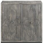 Rustic Gray Wash Scrollwork Wood Two Door Accent Cabinet 12 Rustic Gray Wash Scrollwork Wood Two Door Accent Cabinet