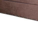 Brown Suede Storage Bench with Nailhead Trim and Hidden Storage 11 Brown Suede Storage Bench with Nailhead Trim and Hidden Storage