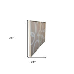 Set of 2 Blush Abstract Circles Canvas Wall Art