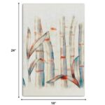 Bamboo Forest Matte Canvas Wrapped Wall Art, 24" x 18"
