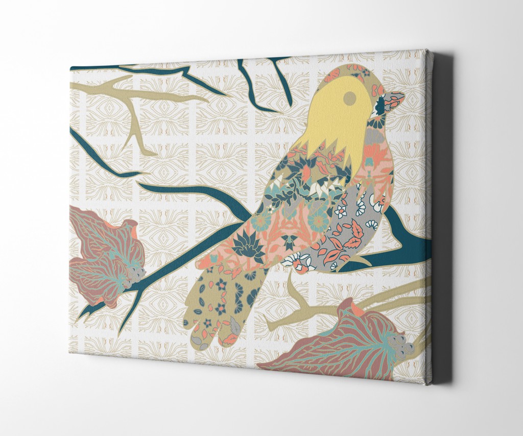 Singing Sparrow Matte Canvas Wall Art – Unframed Decor 2 Singing Sparrow Matte Canvas Wall Art – Unframed Decor - Image 2