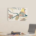 Bird-Inspired Decorative Wrapped Canvas Wall Art - Horizontal Style
