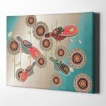 Cosmic Birds Matte Canvas Wrapped Wall Art, 18"x24"