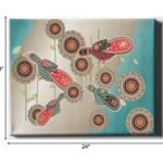 Cosmic Birds Matte Canvas Wrapped Wall Art, 18"x24"