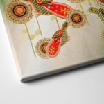 Cosmic Birds Matte Canvas Wrapped Wall Art, Contemporary Design