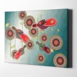 Cosmic Birds Matte Canvas 2 Wrapped Wall Art Decor